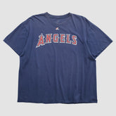 Los Angeles Angels Majestic 2000s T-shirt - Navy Vintage