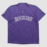 Colorado Rockies Russell 1996 T-shirt - Purple Vintage