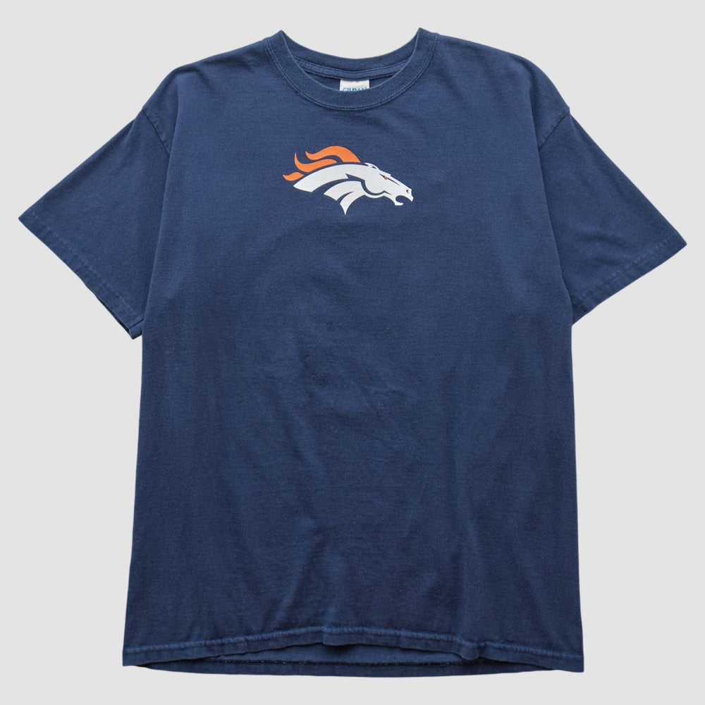 Denver Broncos Gildan 2010s T-shirt - Navy Vintage discount