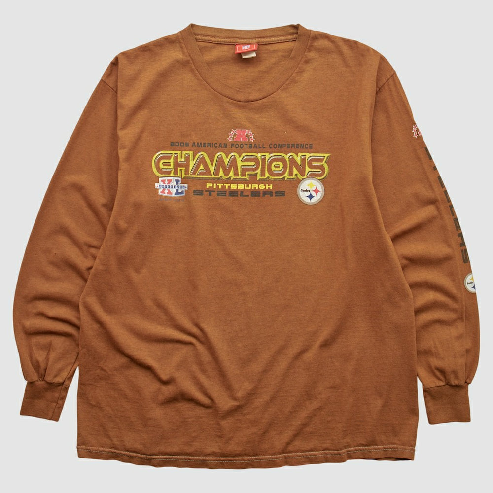 Pittsburgh Steelers NFL 2006 Long Sleeve T-shirt - Brown Vintage online