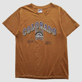 Colorado Rockies Trench 1993 T-shirt - Brown Vintage