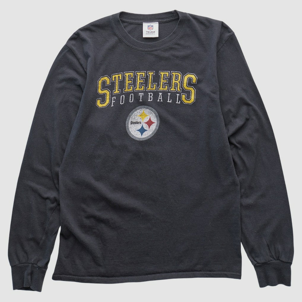 Pittsburgh Steelers NFL 2010s Long Sleeve T-shirt - Black Vintage on sale