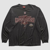 Tampa Bay Buccaneers Reebok 2003 Long Sleeve T-shirt - Black Vintage for sale