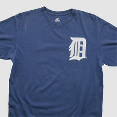 Detroit Tigers Majestic 2000s T-shirt - Navy Vintage