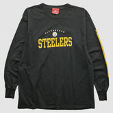 Pittsburgh Steelers NFL 2000s Long Sleeve T-shirt - Black Vintage cheap
