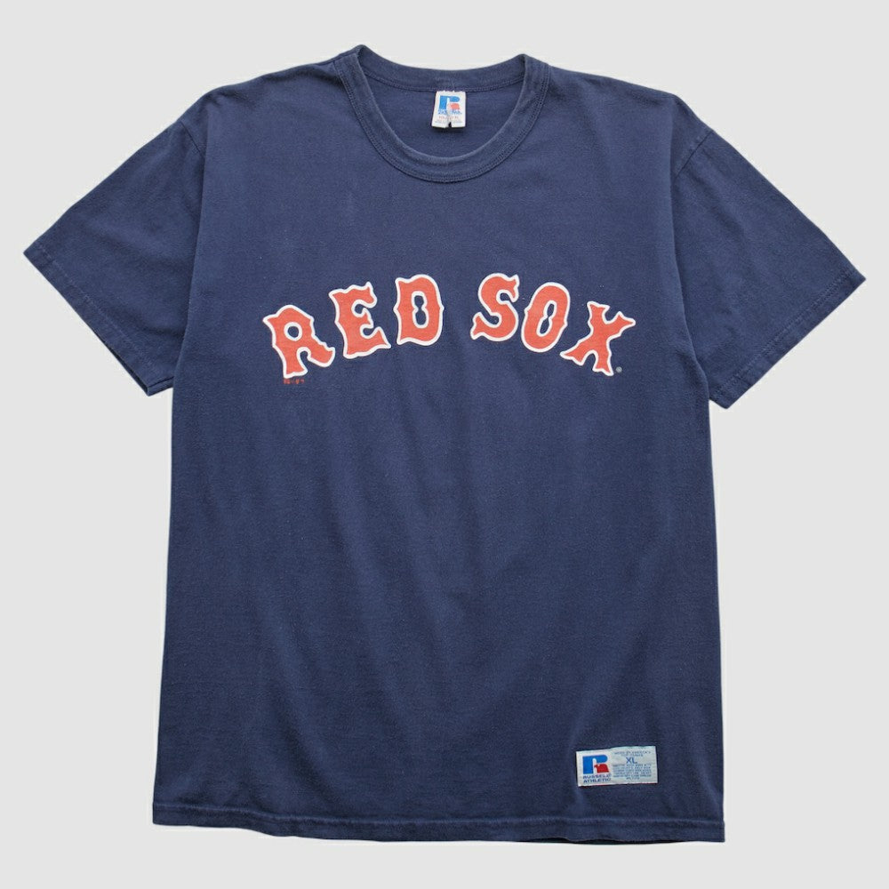 Boston Red Sox Russell 2000s T-shirt - Navy Vintage