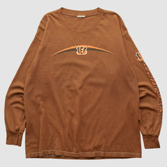 Cincinnati Bengals 2000s Long Sleeve T-shirt - Brown Vintage for sale