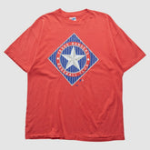 Texas Rangers Hanes 90s T-shirt - Red Vintage