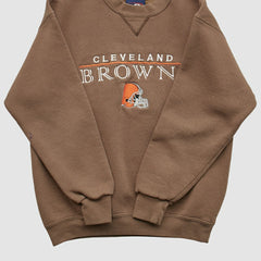 Cleveland Browns Pro Player 2000s Pullover Sweatshirt - Brown Vintage discount
