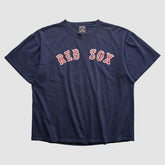 Boston Red Sox Majestic 2000s T-shirt - Navy Vintage