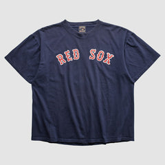 Boston Red Sox Majestic 2000s T-shirt - Navy Vintage