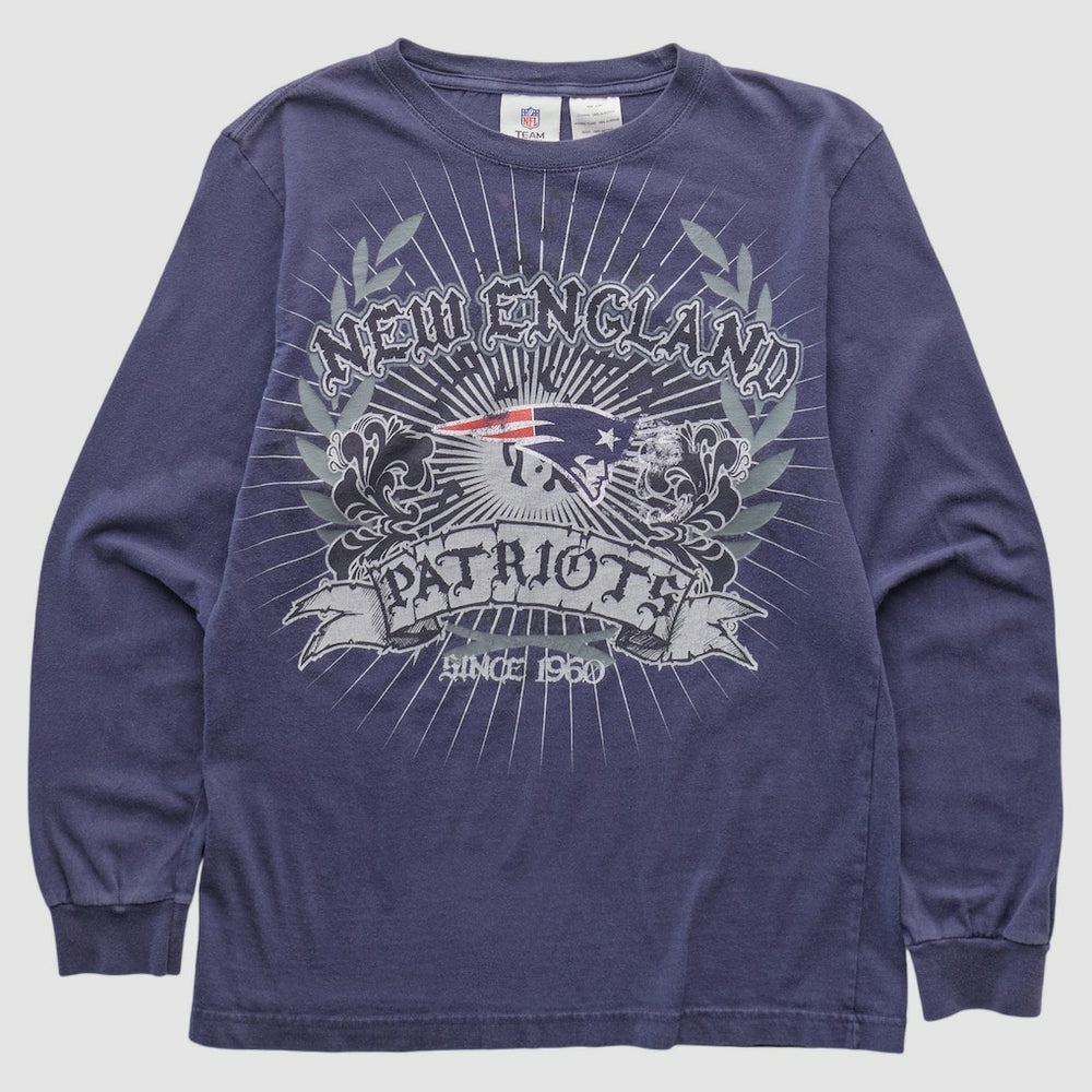 New England Patriots NFL Pro Line 2010s Long Sleeve T-shirt - Navy Vintage for sale