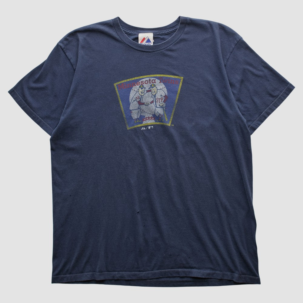 Minnesota Twins Majestic 2010s T-shirt - Navy Vintage