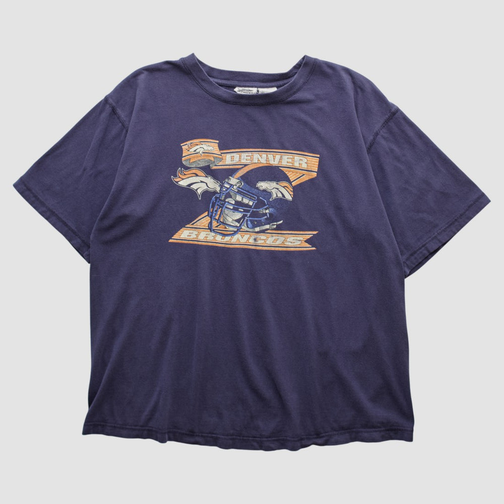 Denver Broncos Pro Edge 2000s T-shirt - Navy Vintage outlet