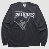 New England Patriots NFL 2010s Long Sleeve T-shirt - Black Vintage on sale