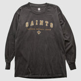 New Orleans Saints NFL 2000s Long Sleeve T-shirt - Charcoal Vintage sale