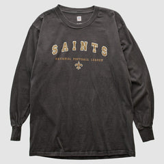 New Orleans Saints NFL 2000s Long Sleeve T-shirt - Charcoal Vintage sale