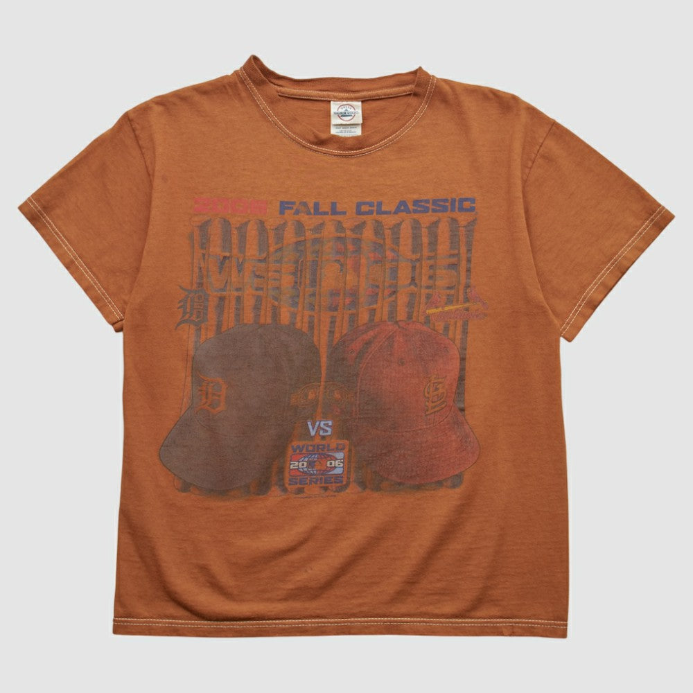 MLB World Series Delta Magnum Weight 2006 T-shirt - Orange Vintage