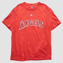 Los Angeles Angels Majestic 2000s T-shirt - Red Vintage