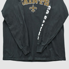 New Orleans Saints NFL 2000s Long Sleeve T-shirt - Black Vintage outlet