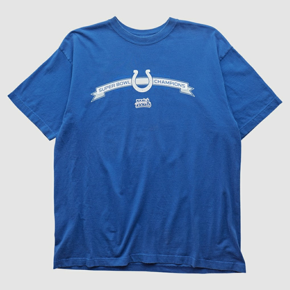 Indianapolis Colts Reebok 2007 T-shirt - Blue Vintage sale