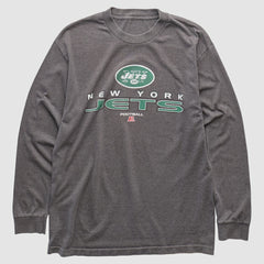 New York Jets 2010s Long Sleeve T-shirt - Dark Heather Gray Vintage cheap