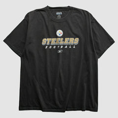 Pittsburgh Steelers Reebok 2000s T-shirt - Black Vintage cheap