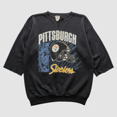 Pittsburgh Steelers Tultex 1992 Pullover Sweatshirt - Black Vintage online