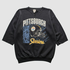 Pittsburgh Steelers Tultex 1992 Pullover Sweatshirt - Black Vintage online