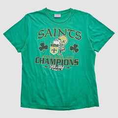 New Orleans Saints Reebok 2010 T-shirt - Green Vintage sale