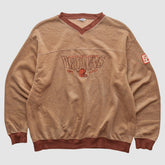 Cleveland Browns CRABLE SPORTSWEAR 90s Pullover Sweatshirt - Tan Vintage discount