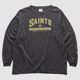 New Orleans Saints NFL 2000s Long Sleeve T-shirt - Charcoal Vintage sale