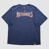 Washington Nationals Majestic 2010s T-shirt - Navy Vintage