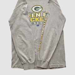 Green Bay Packers NFL 2010s Long Sleeve T-shirt - Heather Gray Vintage discount