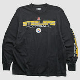 Pittsburgh Steelers NFL 2010s Long Sleeve T-shirt - Black Vintage discount