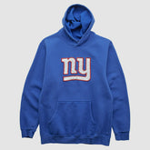 New York Giants Reebok 2000s Hooded Pullover Sweatshirt - Blue Vintage for sale