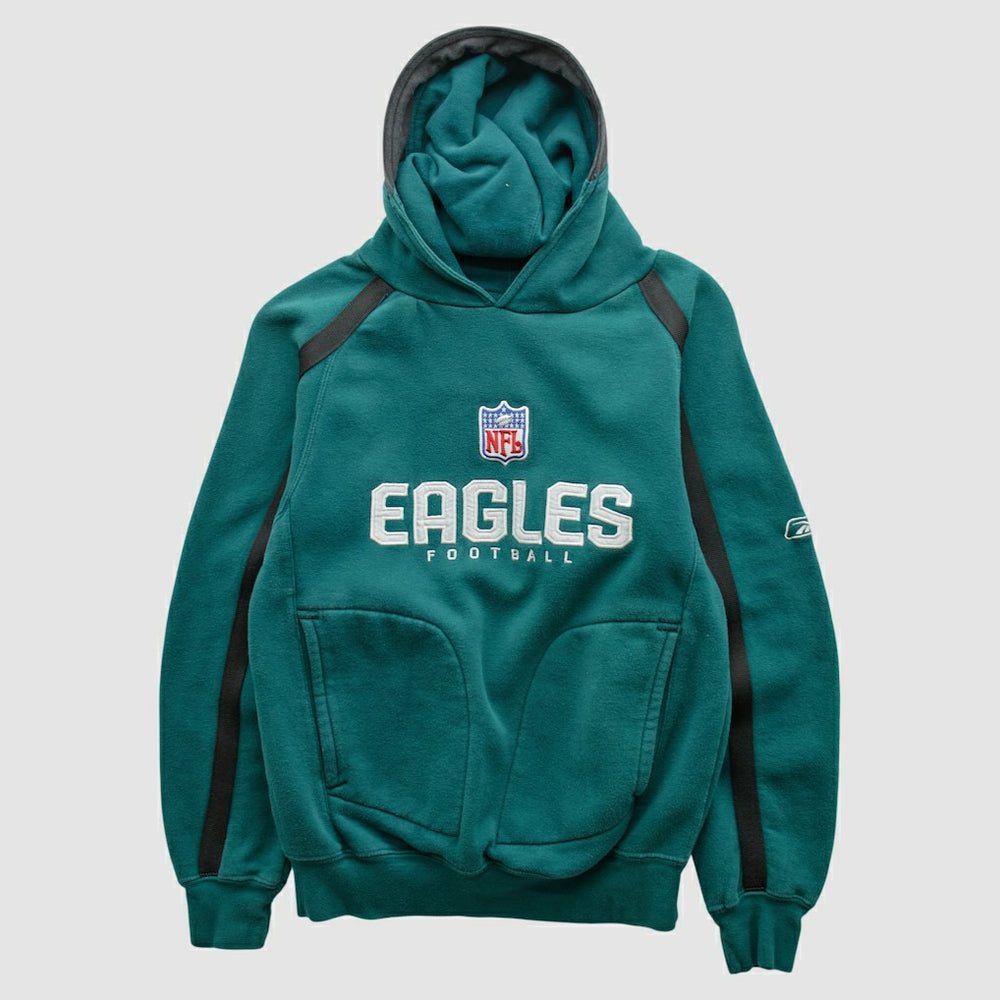 Philadelphia Eagles Reebok 2000s Hooded Pullover Sweatshirt - Teal Vintage online