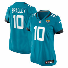 Carter Bradley Jacksonville Jaguars Women's Team Game Jersey - Teal | Nike for sale