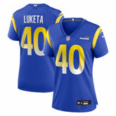 Jesse Luketa Los Angeles Rams Women's Team Game Jersey - Royal | Nike online