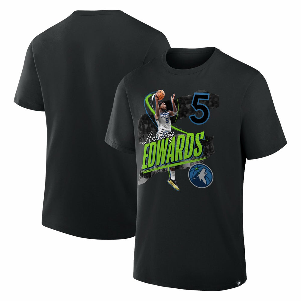 Anthony Edwards Minnesota Timberwolves Start of Season T-Shirt - Black sale