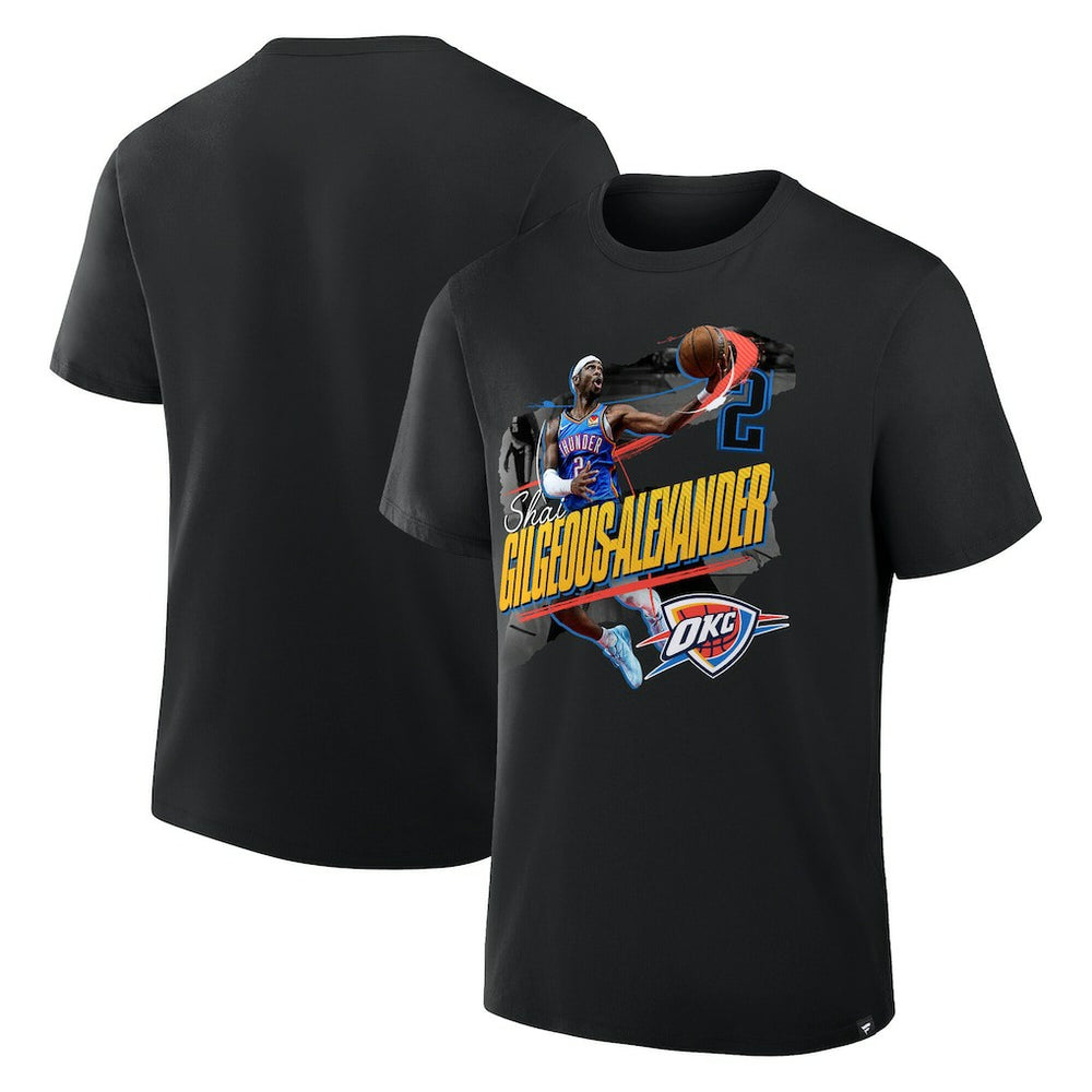 Shai Gilgeous-Alexander Oklahoma City Thunder Start of Season T-Shirt - Black outlet
