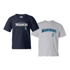 Seattle Mariners Soft as a Grape Youth 2-Pack Logo T-Shirt Set - Navy/Gray