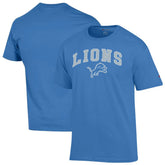 Detroit Lions Champion Arch Over Logo T-Shirt - Blue for sale