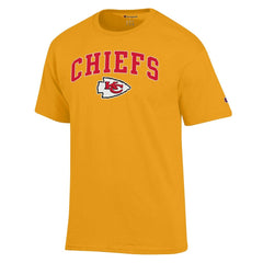 Kansas City Chiefs Champion Arch Over Logo T-Shirt - Gold for sale