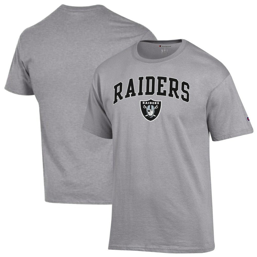 Las Vegas Raiders Champion Arch Over Logo T-Shirt - Gray for sale