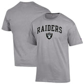 Las Vegas Raiders Champion Arch Over Logo T-Shirt - Gray for sale