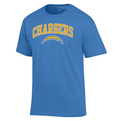 Los Angeles Chargers Champion Arch Over Logo T-Shirt - Powder Blue sale