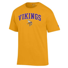 Minnesota Vikings Champion Arch Over Logo T-Shirt - Gold on sale