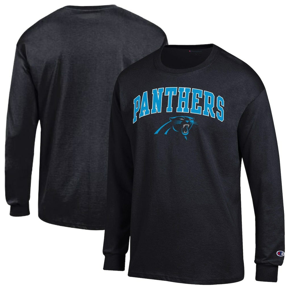 Carolina Panthers Champion Arch Over Logo Long Sleeve T-Shirt - Black online
