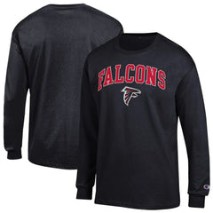 Atlanta Falcons Champion Arch Over Logo Long Sleeve T-Shirt - Black sale